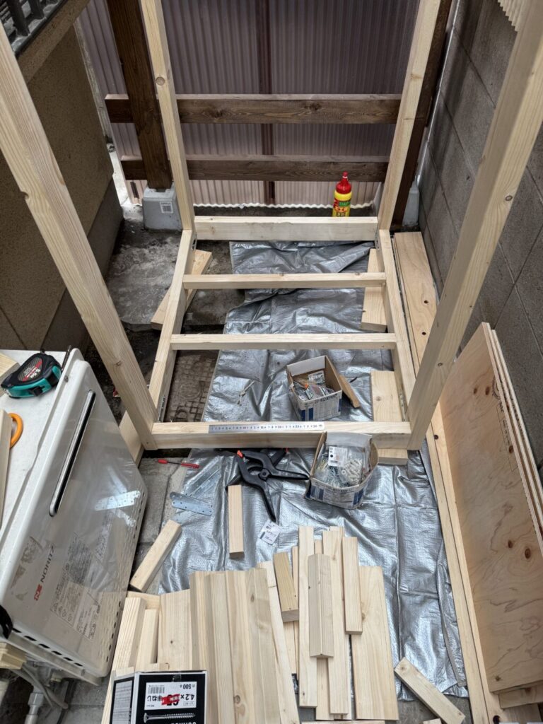 物置きDIY