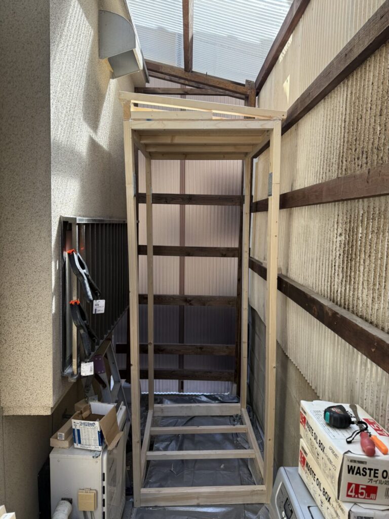 物置きDIY