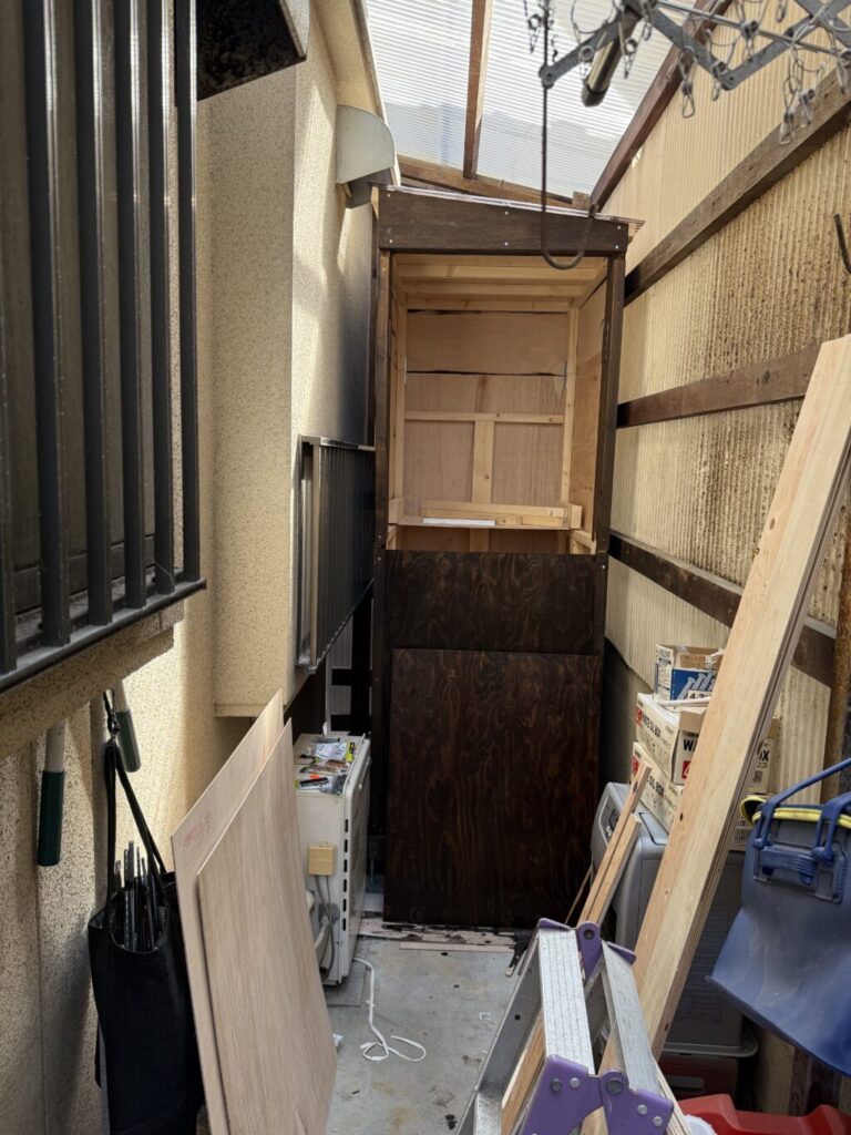物置きDIY